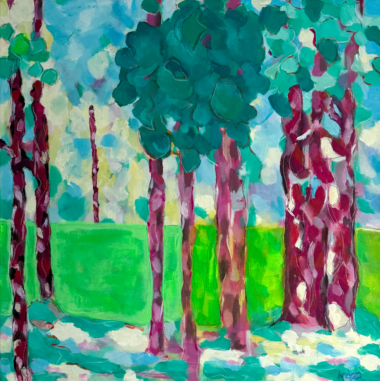 Lichtdurchfluteter Wald